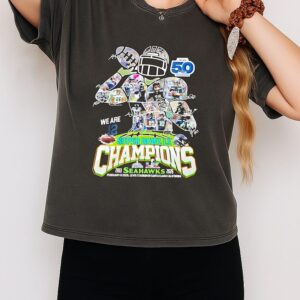 Super Bowl Lx Champions We Are 12 Seattle Seahawks 2013 2026 Levi’s Stadium T-Shirt
