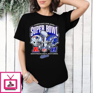 Super Bowl Lx New England Patriots Vs Seattle Seahawks Afc Vs Nfc T-Shirt