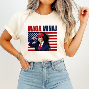 The Rise Of Maga Minaj And Trump American Flag T-Shirt