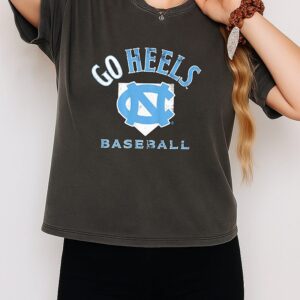 Unc Baseball Go Heels Home Plate State Logo T-Shirt