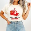 Welcome To Chinada Canada Map Caricature T-Shirt