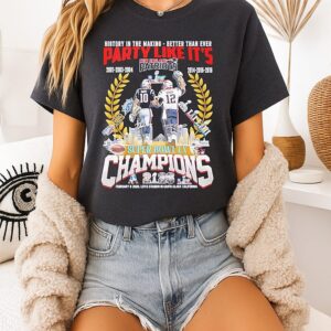 New England Patriots Super Bowl Lx Champions History In The Making Better Than Ever Party Like It’s T-Shirt