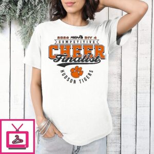 2026 Mhsaa Cheer D4 Finalist Hudson Tigers Logo T-Shirt