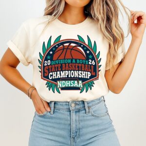 2026 Ndhsaa Division A Boys Basketball State Tournament T-Shirt