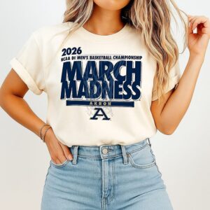 Akron Basketball 2026 NCAA Di Men’s Basketball Championship March Madness T-Shirt