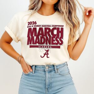 Alabama Crimson Tide 2026 NCAA Di Women’s Basketball Championship March Madness T-Shirt