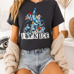 Batman Fuck Ice Police Officers Graphic T-Shirt
