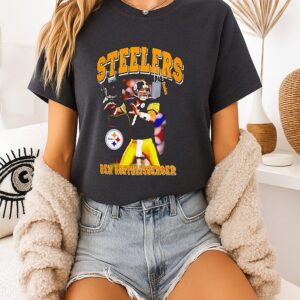 Ben Roethlisberger Pittsburgh Steelers Legendary Collage Player ’26 T-Shirt