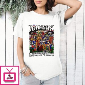 Big Johnson Football Stand Back Baby I Don’t Know How Deep I’m Gonna’ Go Vintage 90s T-Shirt