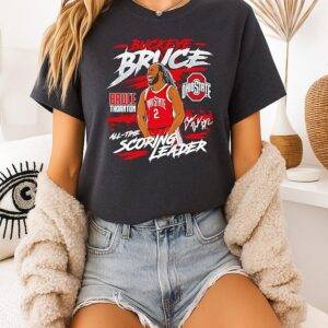 Bruce Thornton Ohio State Buckeyes NCAA Basketball All-Time Leading Scorer Commemorative T-Shirt