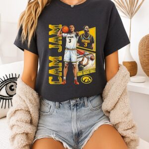 Cam Manyawu Iowa Hawkeyes Cam Jam 90s Retro T-Shirt