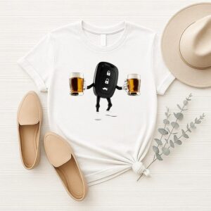Car Keys Holding 2 Beers Do Not Drink Alcohol When Driving T-Shirt