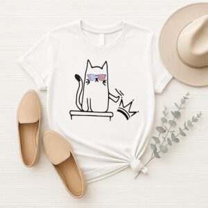 Cat No Kings In America Political Cat T-Shirt