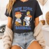 Charlie Brown And Snoopy X New York Mets Basketball Est 1962 T-Shirt
