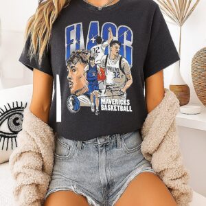 Cooper Flagg Dallas Mavericks Basketball Player Collage T-Shirt