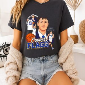 Cooper Flagg Dallas Mavericks Player Collage Comic ’26 T-Shirt