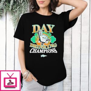 Day Drinking Knux Champions Foam Hands St. Patrick’s Day T-Shirt
