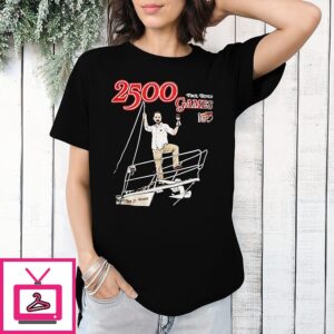 Detroit Red Wings 2500 Paul Bover Games 100 T-Shirt