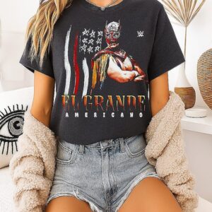 El Grande Americano Wwe Flag Grunge Vintage T-Shirt