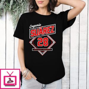 Eugenio Suarez Cincinnati Reds Baseball Classic Diamond Number 28 T-Shirt