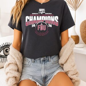 Fairleigh Dickinson Women’s Basketball 2026 Nec Regular Season Champions Logo T-Shirt