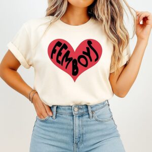 Femboys Heart Love T-Shirt