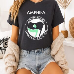 Frog Amphifa Amphibians Against Fascism T-Shirt