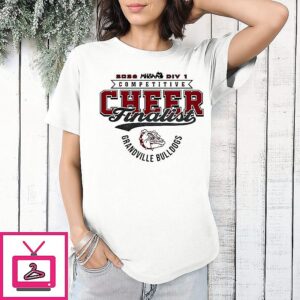 Grandville Bulldogs 2026 Mhsaa Cheer D1 Finalist Logo T-Shirt