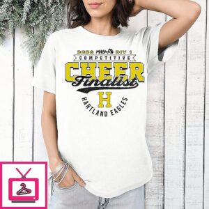 Hartland Eagles 2026 Mhsaa Cheer D1 Finalist Logo T-Shirt
