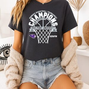 High Point Panthers 2026 Big South Women’s Basketball Tournament Champions T-Shirt