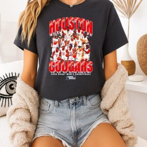 Houston Men’s Basketball NCAA March Madness 2026 Team Collage T-Shirt
