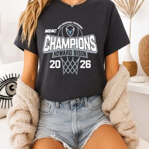 Howard Men’s Basketball 2026 Meac Tournament Champions T-Shirt