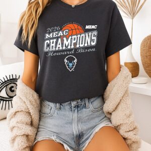 Howard Women’s Basketball 2026 Meac Tournament Champions T-Shirt