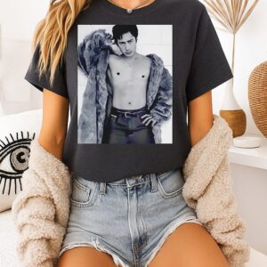 Hudson Williams Fur Coat T-Shirt And