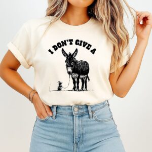 I Don’t Give A Rat’s Ass Donkey And Mouse T-Shirt