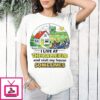I Live At The Ballfield And Visit My House Sometimes Funny Softball Mom T-Shirt