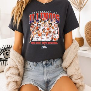 Illinois Men’s Basketball NCAA March Madness 2026 Team Collage T-Shirt