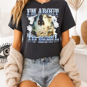 I’m About To Howl Minnesota Timberwolves Graphic T-Shirt