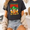 I’m Irish Try To Keep Up Leprechaun Beer Shamrocks St. Patrick’s Day T-Shirt