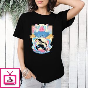 Inosuke Demon Slayer Wild Blade Boar Silhouette T-Shirt
