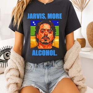 Iron Man Jarvis More Alcohol Meme T-Shirt