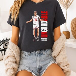 Isaac Gard Wisconsin Badgers Ungardable Cartoon T-Shirt