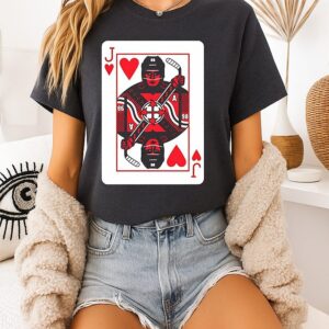 Jack Hughes Jack Of Hearts Card T-Shirt