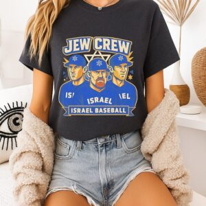 Jew Crew Israel Baseball T-Shirt