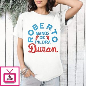 Joe Rogan Wearing Roberto Manos De Piedra Duran T-Shirt