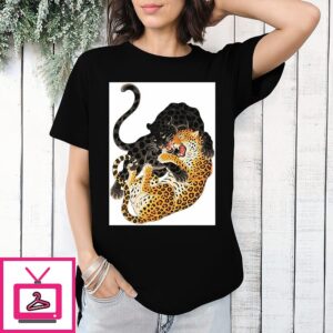 Jungle Fury Black Panther Vs Leopard T-Shirt