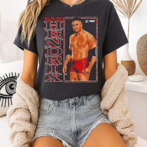 Kam Hendrix Wwe Vertical Name Signature Vintage T-Shirt