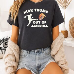 Kick Trump Out Of America Caricature T-Shirt