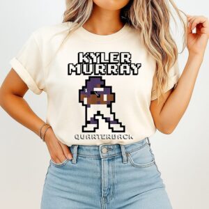 Kyler Murray Minnesota Vikings NFL Retro Baller Pixel Art T-Shirt