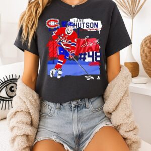 Lane Hutson Montreal Canadiens Fresh Ice Signature T-Shirt